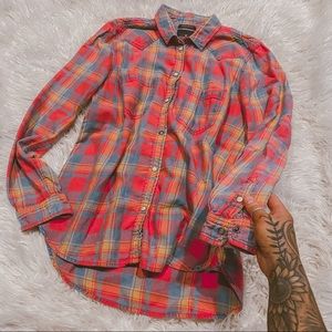 AE flannel boyfriend fit M